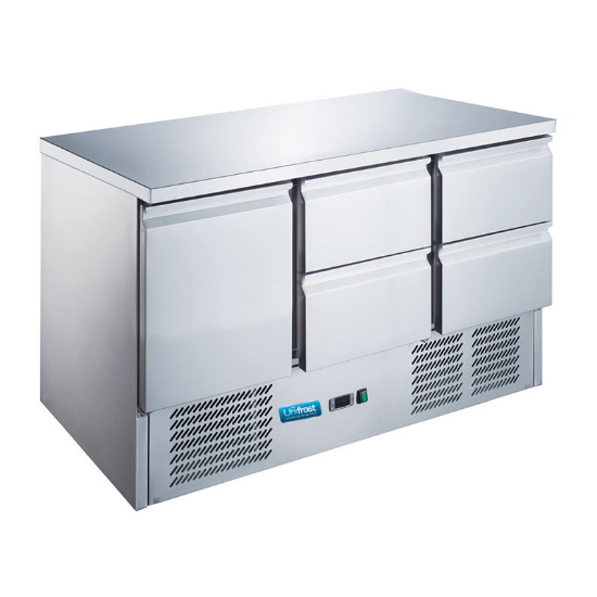 Maestro CRS136G-4D 1 DOOR, 4 DRAWER COUNTER FRIDGE