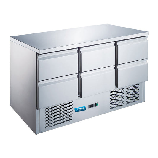 Maestro CRS136G-6D Worktop Counter Fridge