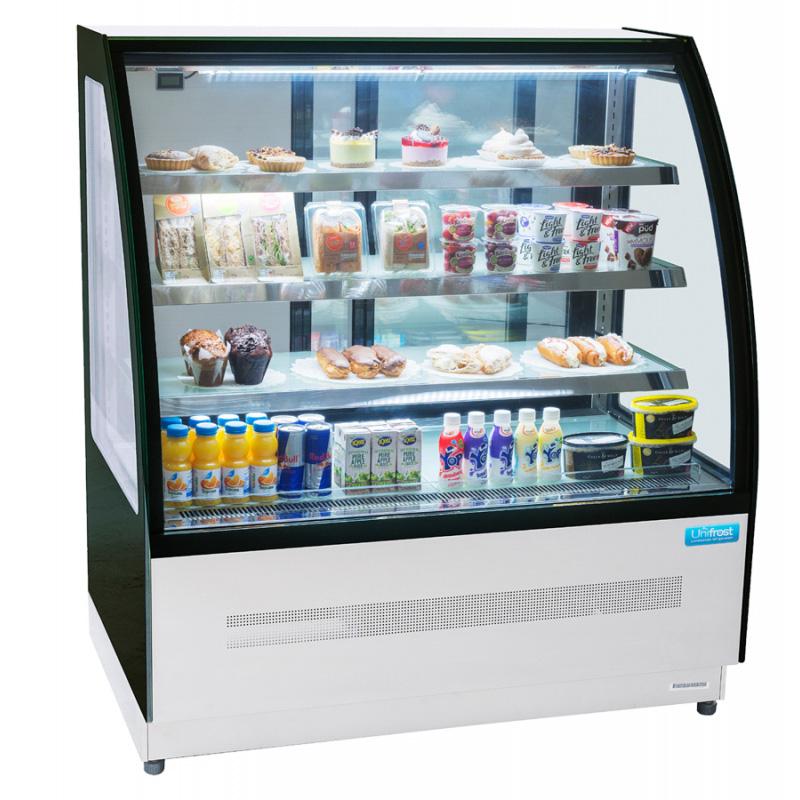 Maestro CDV120S CURVED GLASS DISPLAY COUNTER 1200MM